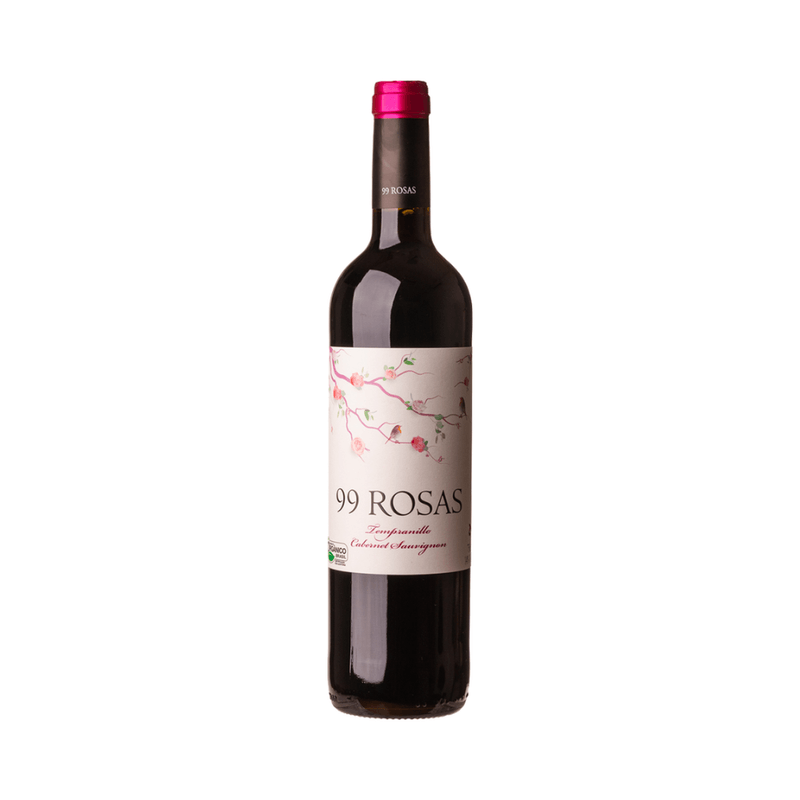 Vinho-Tinto-Espanhol-99-Rosas-TempranilloCabernet-Sauvignon-750ml