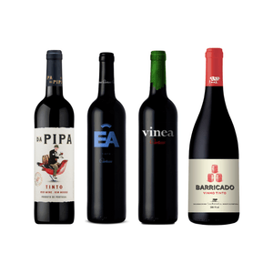 Kit de Vinhos Tintos Portugueses Mix 4 garrafas 750ml