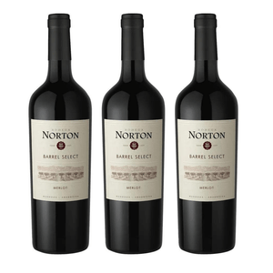 Kit de Vinhos Tintos Argentinos Norton Barrel Select Merlot 750ml
