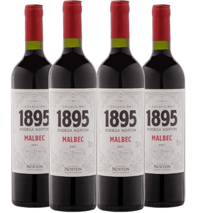 Kit de Vinhos Tintos Argentinos Norton 1895 Malbec c/ 4 garrafas 750ml