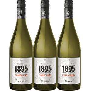 Kit de Vinhos Brancos Argentinos Norton 1895 Chardonnay c/3 garrafas 750ml