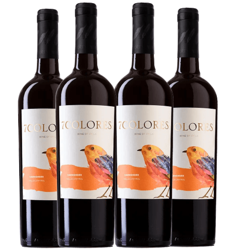 kit-de-vinhos-chilenos-tintos--7colores-carmenere-com-4-garrafas-750ml