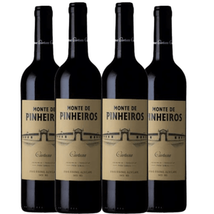 Kit de Vinhos Portugueses Tintos Cartuxa Monte de Pinheiros com 4 garrafas 750ml