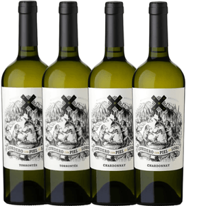 Kit 4 Vinhos Brancos Argentinos Cordero Con Piel de Lobo Chardonnay e Torrontés 750ml