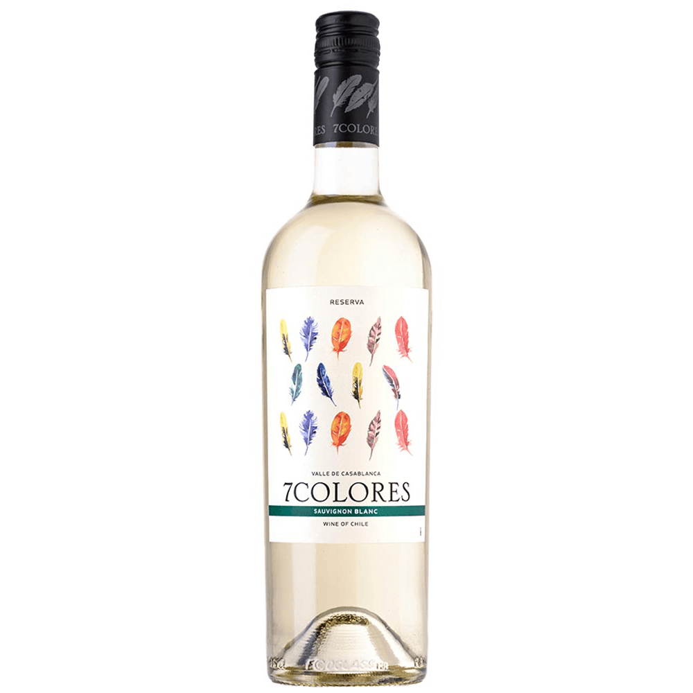 Vinho 7 Colores Branco Seco Chile Reserva Sauvignon Blanc, Torrontés 750ml