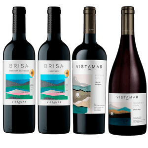 Kit 4 Vinhos Tintos Chilenos Vistamar