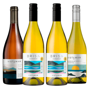 Kit 4 Vinhos Brancos Vistamar Chardonnay