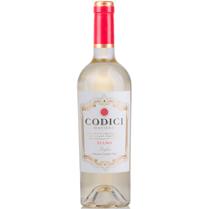 Vinho Branco Italiano Codici Masserie Fiano Puglia 750ml