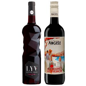 Kit 2 Vinhos Franceses Lyv Pays D'OC/ La Belle Angèle Cabernet