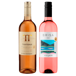 Kit 2 Vinhos Rosé Chilenos Tantehue/ Vistamar Brisa