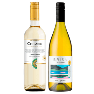 Kit 2 Vinhos Brancos Chilenos Ventisquero Chilano/ Vistamar Brisa Chardonnay