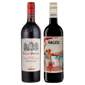 Kit 2 Vinhos Franceses Calvet Prestige Bordeaux/ La Belle Angele Cabernet