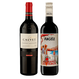 Kit 2 Vinhos Franceses Calvet Varietals Cabernet/ La Belle Angèle Cabernet