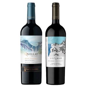 Kit 2 Vinhos Chilenos Gran Reserva Ventisquero Queulat Syrah/ Vistamar EJE Red Blend