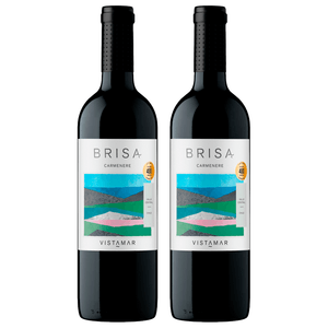 Kit 2 Vinhos Chilenos Vistamar Brisa Carménère