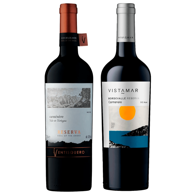 chilenos-reservas-ventisquero-carmenere-vistamar-bordevalle-carmenere-vivavinho