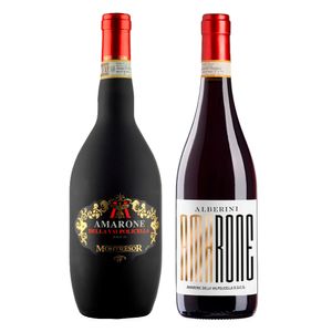 Kit 2 Vinhos Italianos Montresor Amarone Satinato e Montresor Amarone Alberini DOCG