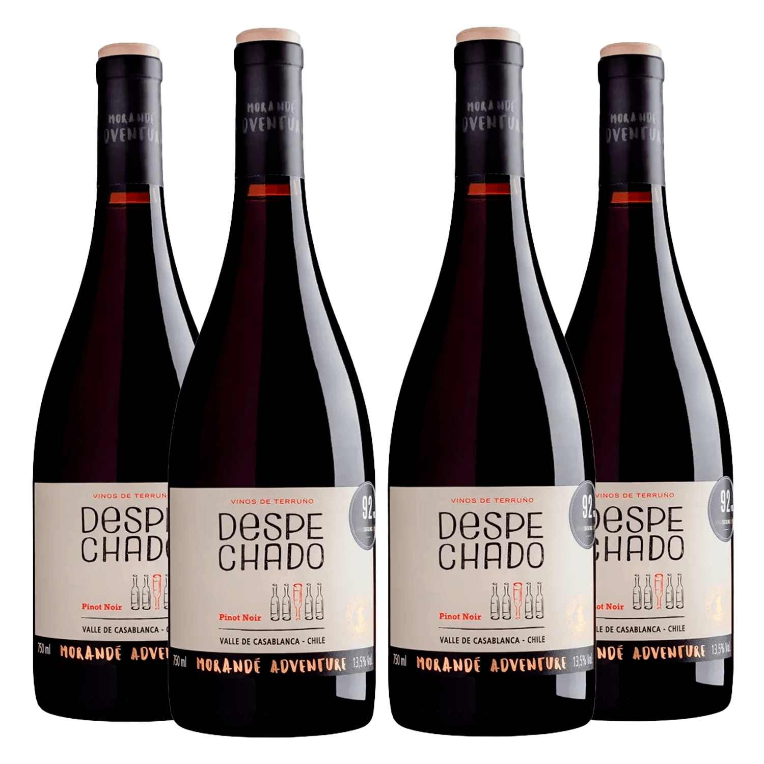 Vinho Morandé Tinto Seco Chile Adventure Despechado Pinot Noir 750ml - 4 Unidades